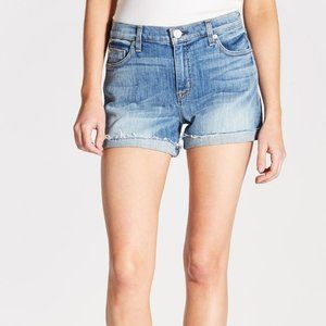 Hudson Valeri Cut-Off Denim Short Size 28 Mid-Rise 3" Inseam